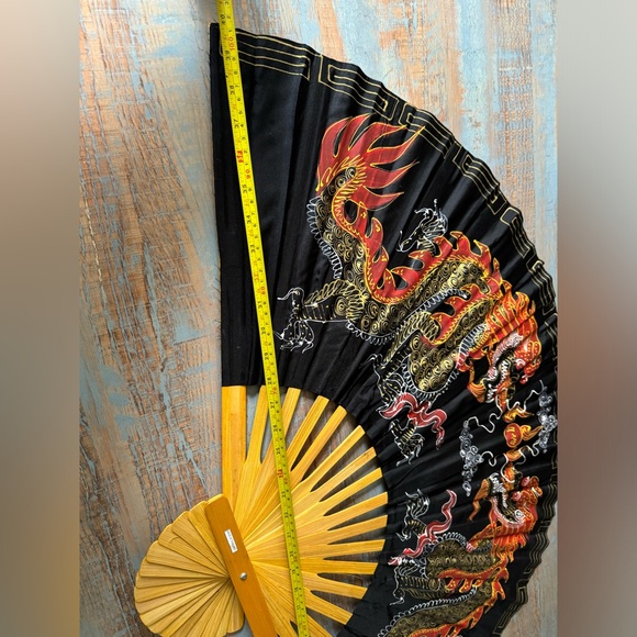 New Asian 40in XL Fan Decor Made in Thailand - Picture 10 of 15